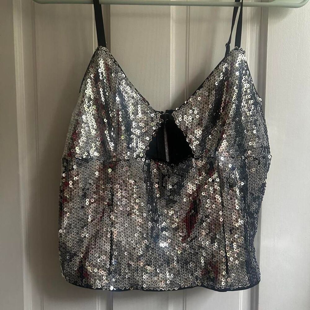 Edikted Women's Silver Crop-top